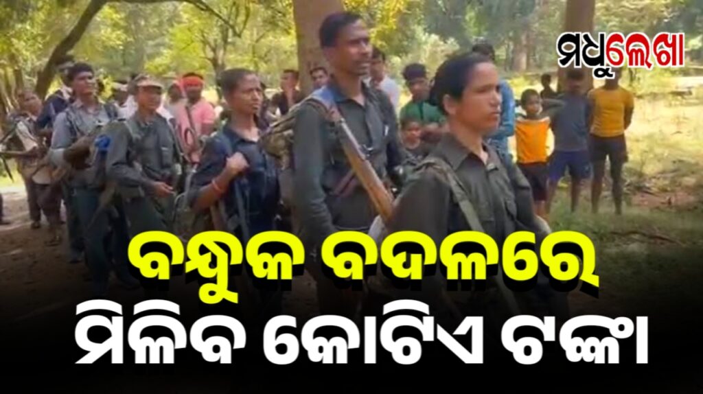 ମାଓବାଦୀଙ୍କ ପାଇଁ କୋଟି କୋଟିର ପ୍ୟାକେଜ । ବନ୍ଧୁକ ବଦଳରେ ମିଳିବ ଟଙ୍କା
